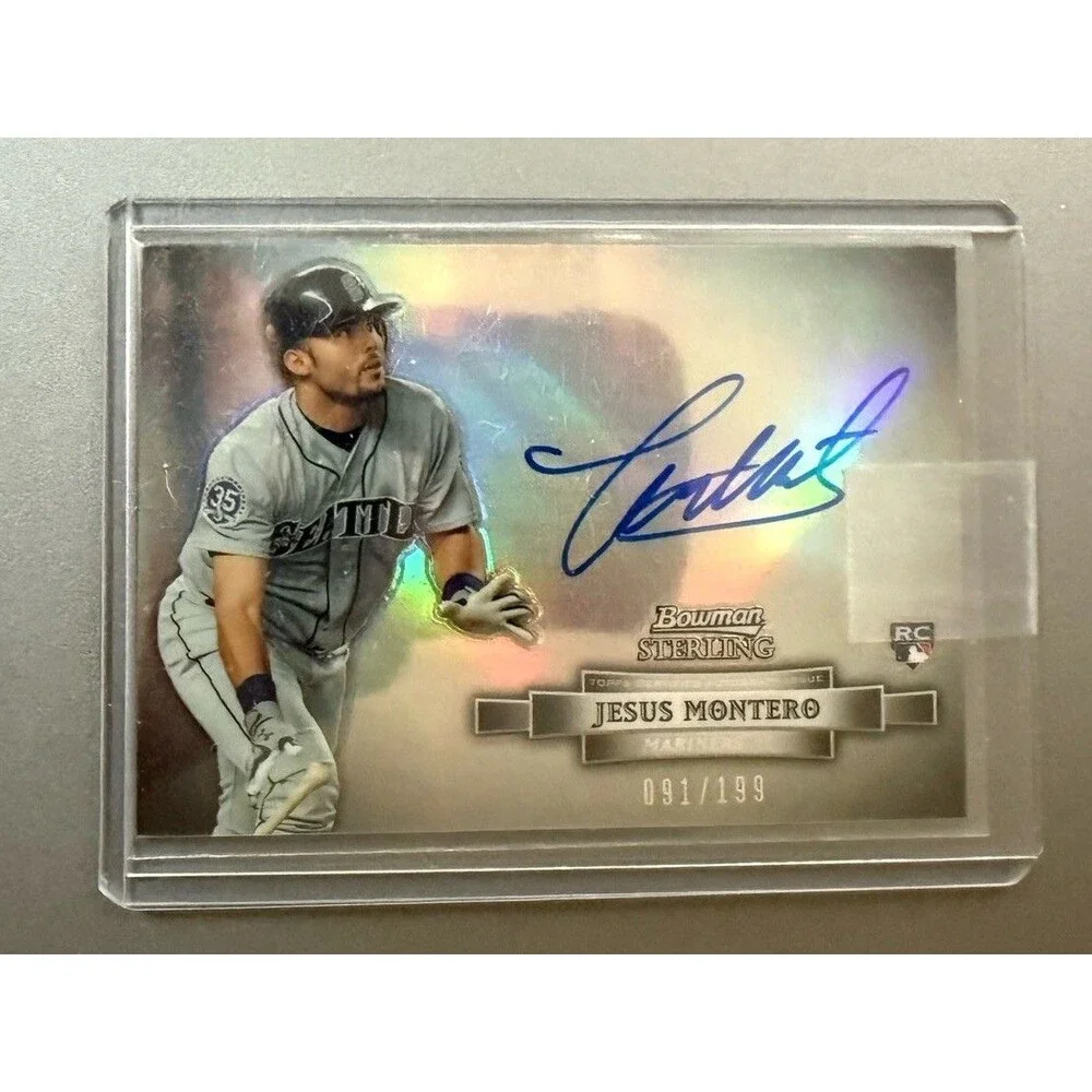 2012 Bowman Sterling Rookie Auto Refractors JESUS MONTERO /199 - MARINERS